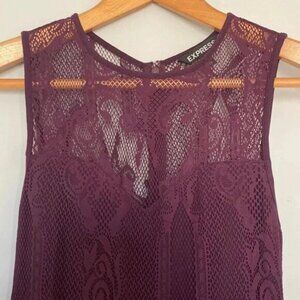 Lace Sleeveless Mini Dress